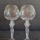 2 crystal wine glasses from Bayel, 20th century
