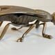 Vintage fly ashtray in patinated metal