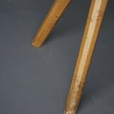 Scandinavian pine bench with turnable backrest, 1890s