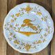 Set of 6 earthenware plates from Moustiers, featuring birds and flowers.