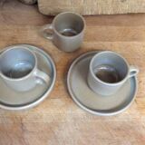 Stoneware coffee cups