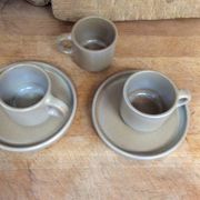 Stoneware coffee cups