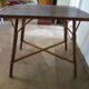 Wooden, bamboo and rattan game table, 1960s