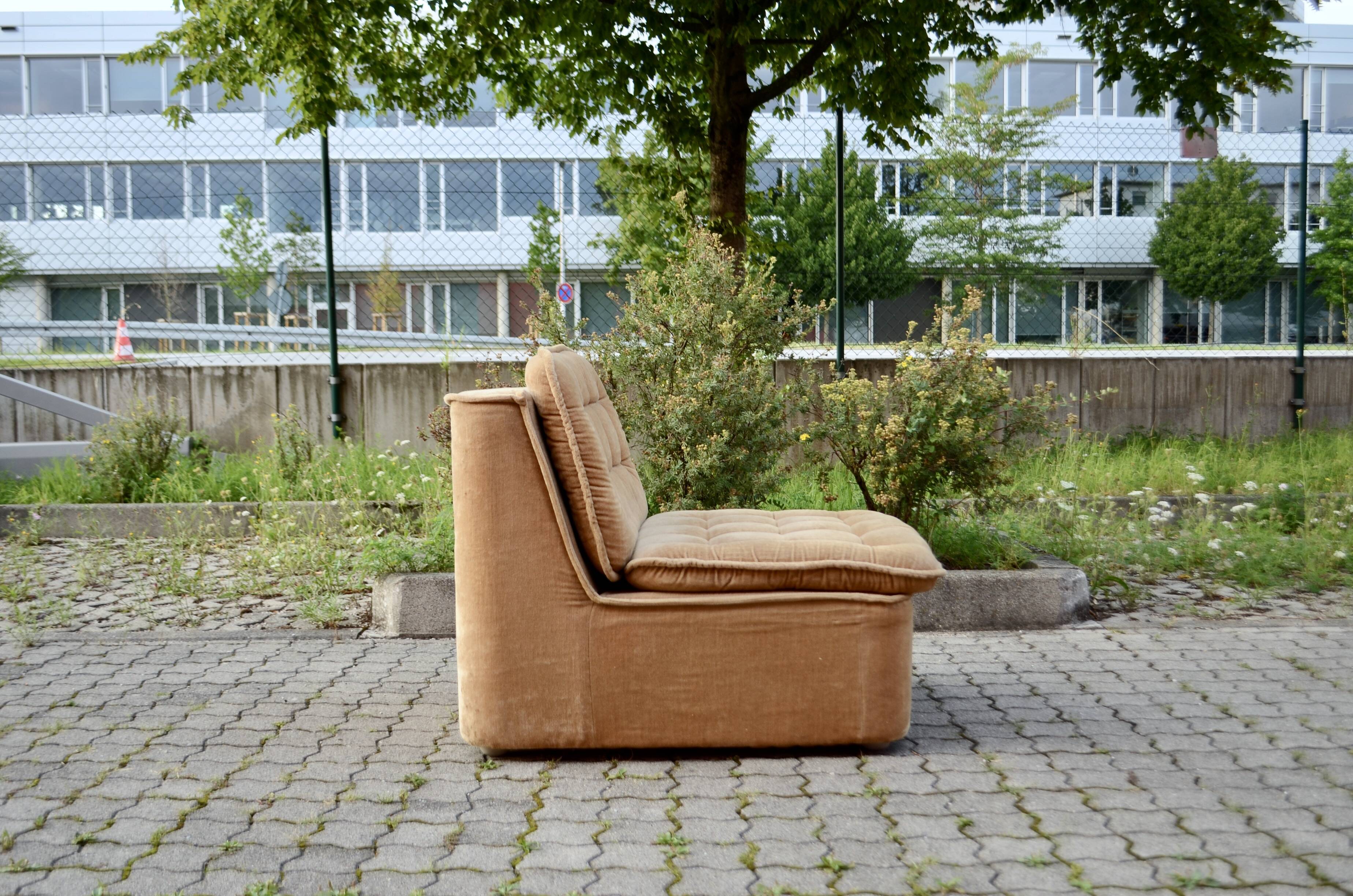 Vintage Modular Sofa 70ties champagne