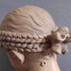 Bust "the laughing" after jean-baptiste pigalle in plaster