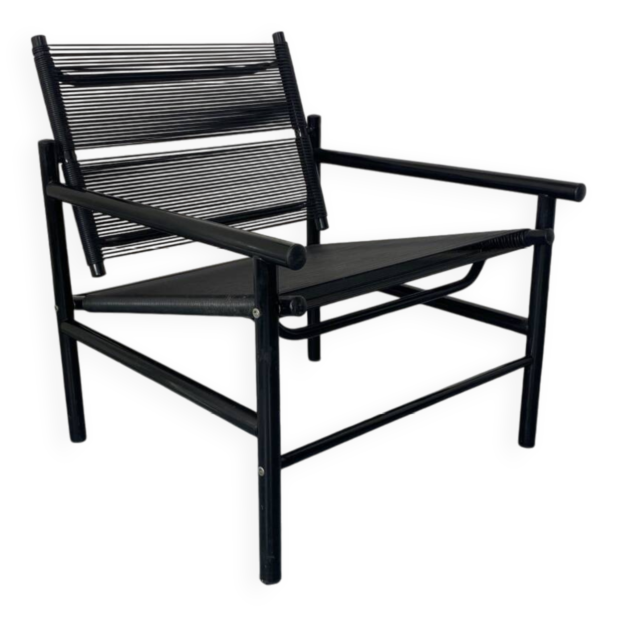 Italian Spaghetti Easy Chair from Fly Line, Italy, 1980s