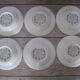 Lot 6 assiettes Gien Pont aux Choux