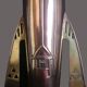 Pair of Jugendstil vases in copper and brass, German mark GBN