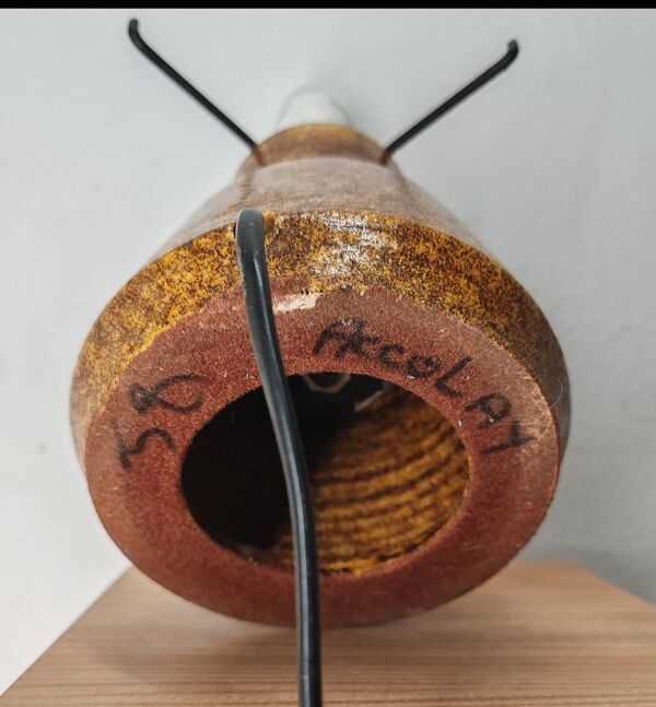 Lampe céramique Accolay année 60