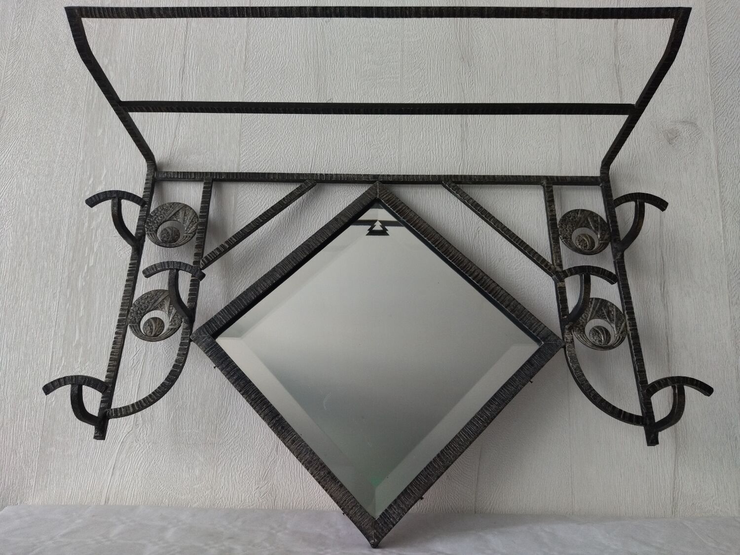 Coat rack art deco wrought iron