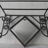 Coat rack art deco wrought iron