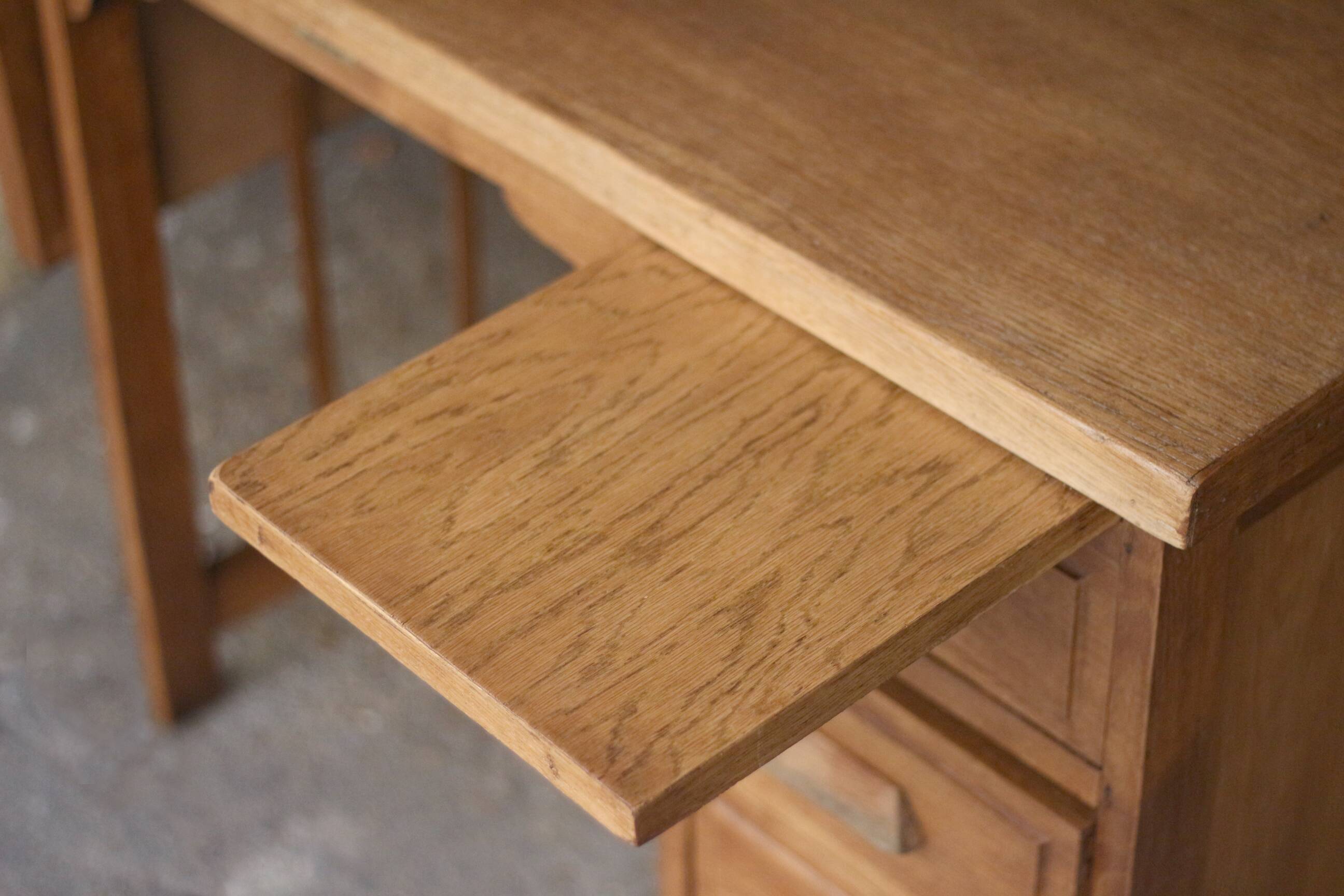 LACOUR oak desk. 1930s/1940s.