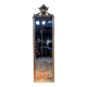 Mirror from the mid-19th century with a pediment — Louis-Philippe period — Gilded stucco wood