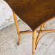 Large vintage side table in bamboo and rattan, circa 1930's