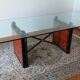 Contemporary glass dining table 240 cm 8 pers.