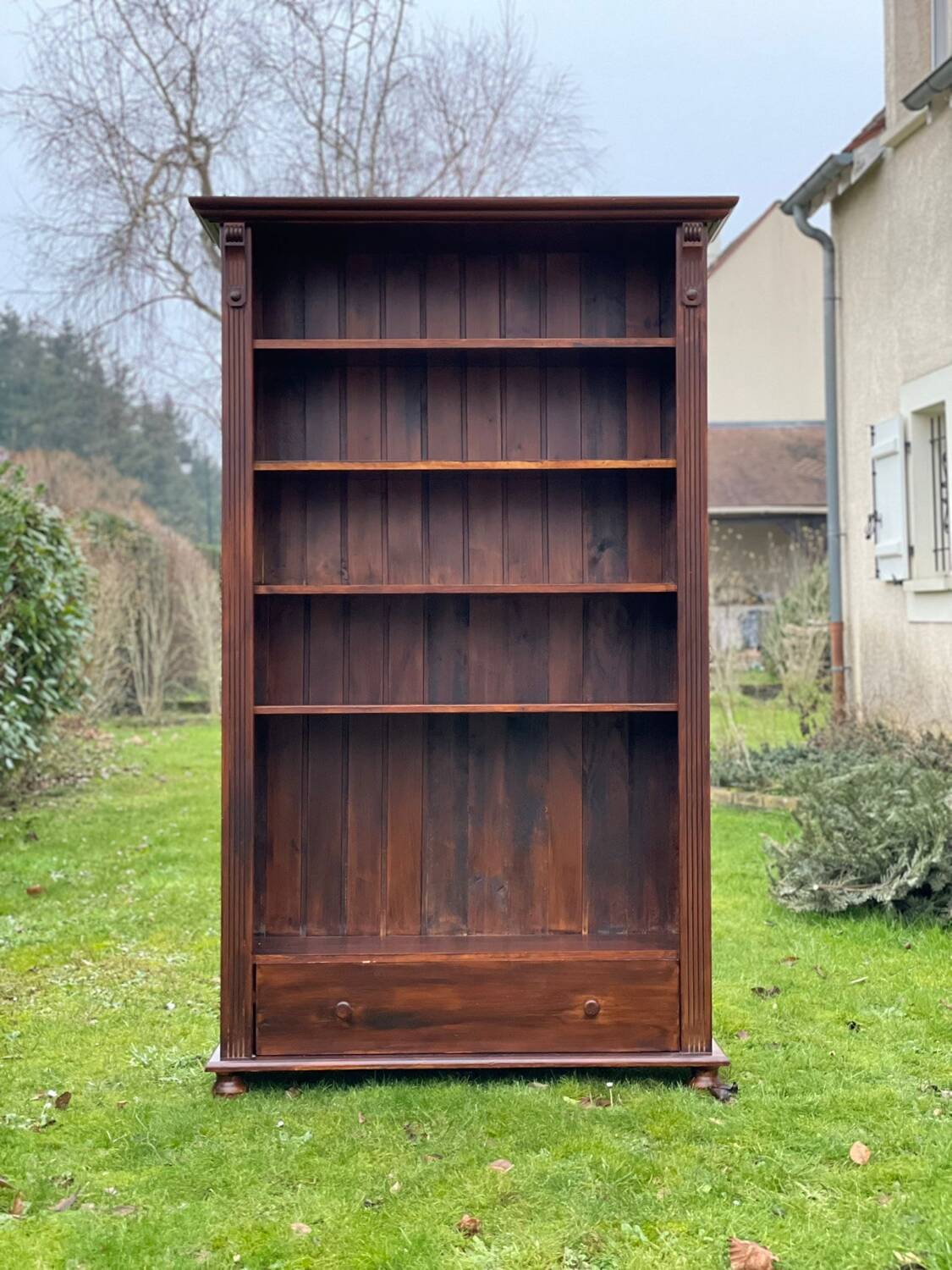 Wooden bookcase