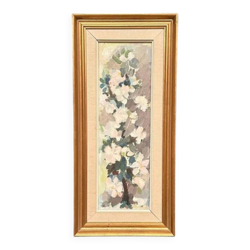 Original Swedish Oil on Panel - "Still Life with Flowers" by Richard Ingelsson - Signed - Vintage and Framed