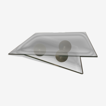 Roche Bobois glass coffee table