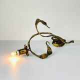 Brutalist metal wall lamp by Salvino Marsura, Italy, 1960s.