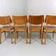 Set of 8 wooden dining chairs 1950’s