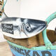 Vintage fairground fish market stall