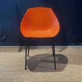 Ensemble de 6 chaises Guariche orange