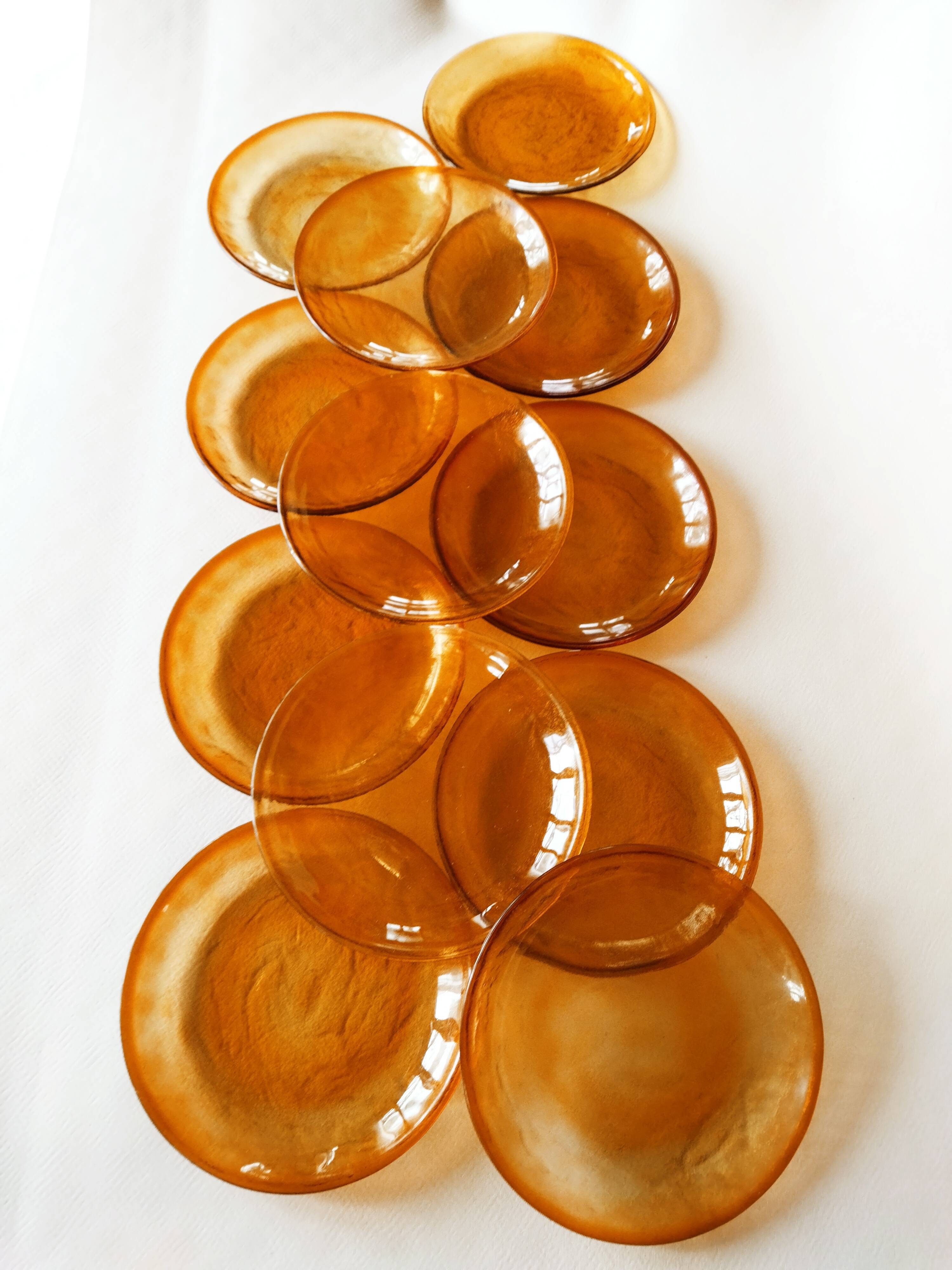 12 flat plates Arcoroc Sierra Ambre