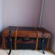 Antique leather suitcase