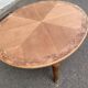 Table de salle à manger ronde extensible signée Jansen Paris 1930