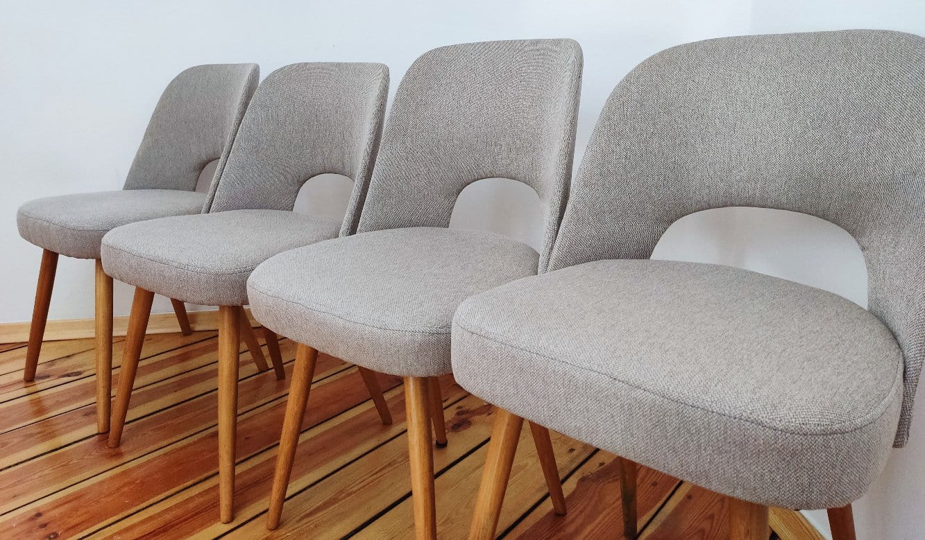 Set of Four Chairs by O. Haerdtl for TON, Czechoslovakia, 1960s