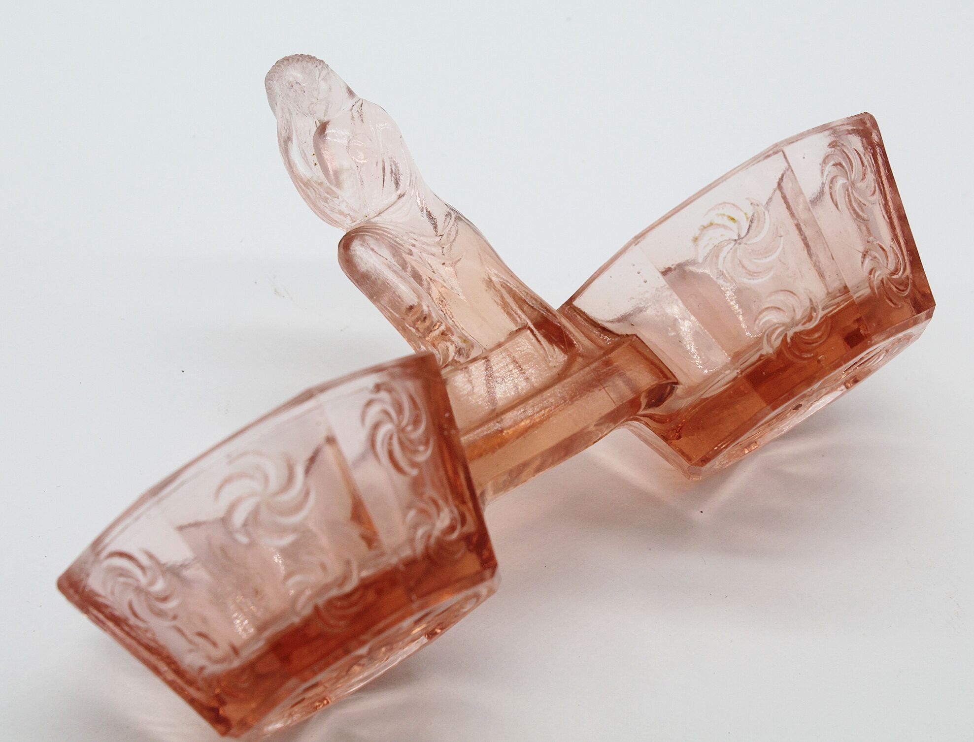 Former vintage glass woman's salt shaker