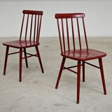 Paire de chaises style scandinave Stol Kamnik, ex Yougoslavie