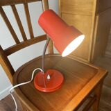 Lampe articulée en métal rouge, années 60
