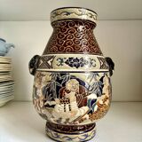 Vase polychrome en grès de Biên Hoa - Vietnam