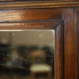 Renaissance Revival Mirror in Brown Oak Frame, 1950s