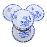 4 assiettes creuses Gien Chardons 260359