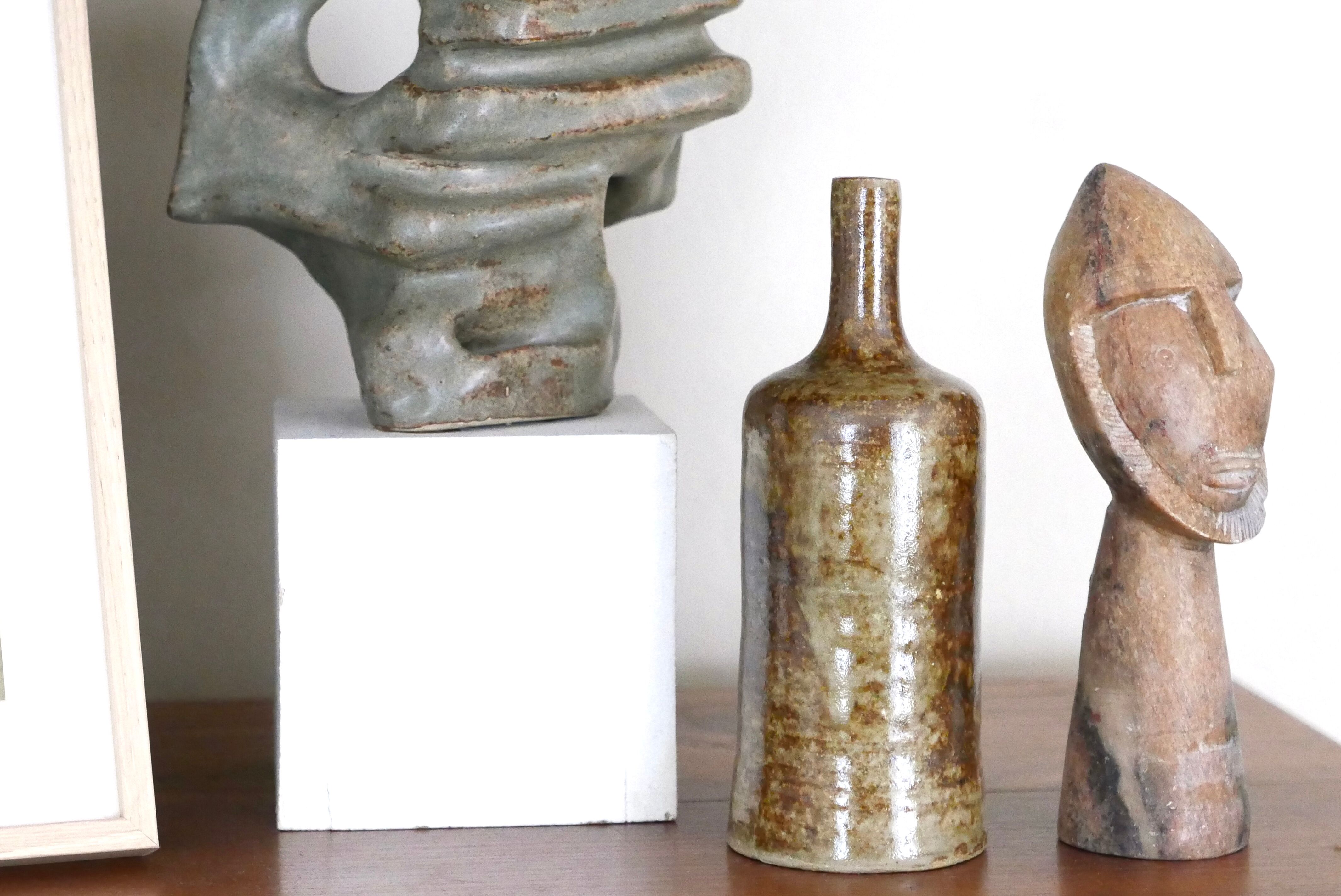 Sandstone bottle vase, 60s