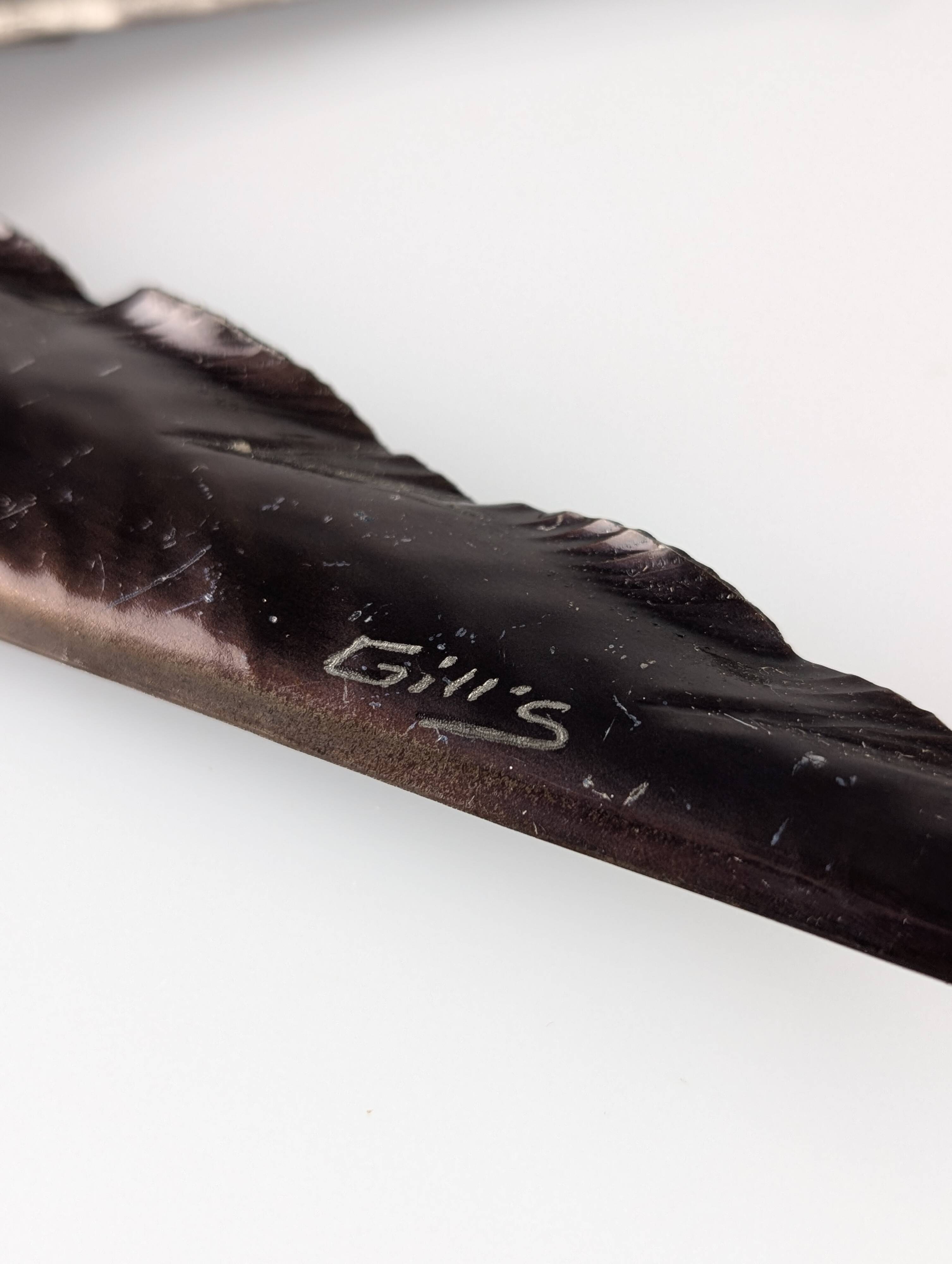 Pair of Metal Wall Sculptures Swallows, Signed, 1970s