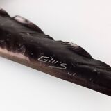 Pair of Metal Wall Sculptures Swallows, Signed, 1970s