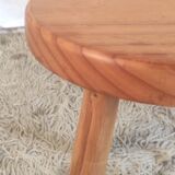 Tripod stool in solid wood – 60s