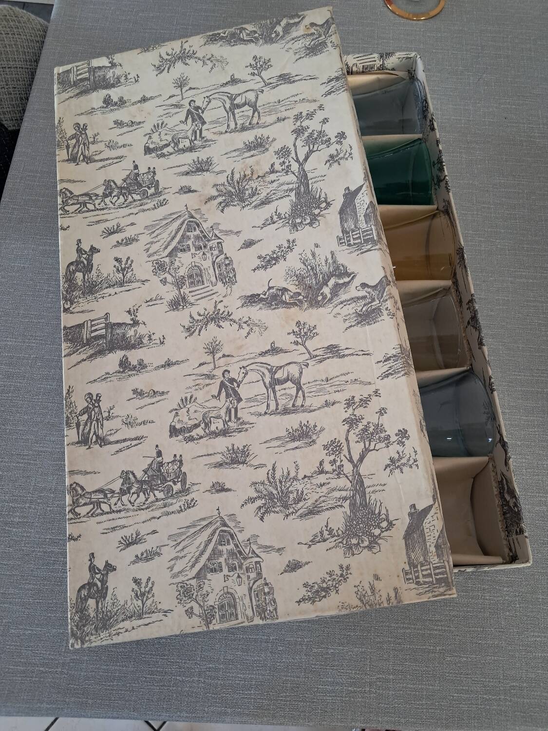 6 flûtes à champagne Murano années 1960