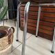 Green formica stool