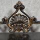 Curved "Boulle" display case from the Napoleon III period in blackened and gilded wood