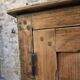 Antique French work cabinet in pine with two doors – rustic country style