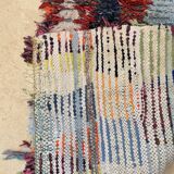 Colorful Boucherouite Moroccan rug - 64 x 137 cm