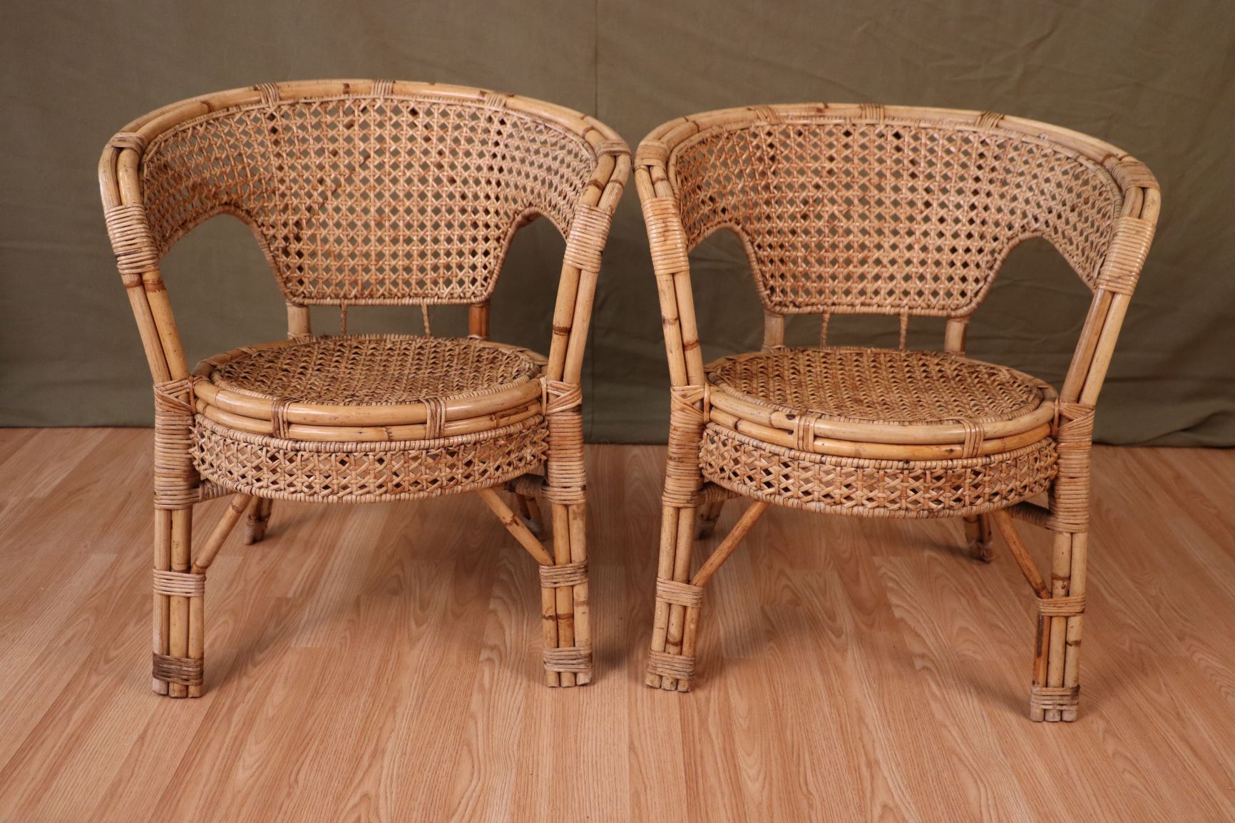 Series 4 rattan armchairs
