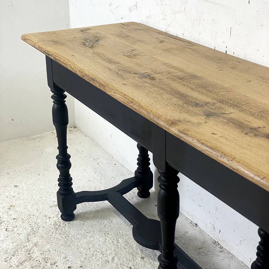 19th century solid oak console