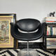 Fauteuil Tulip Pierre Paulin Artifort cuir noir