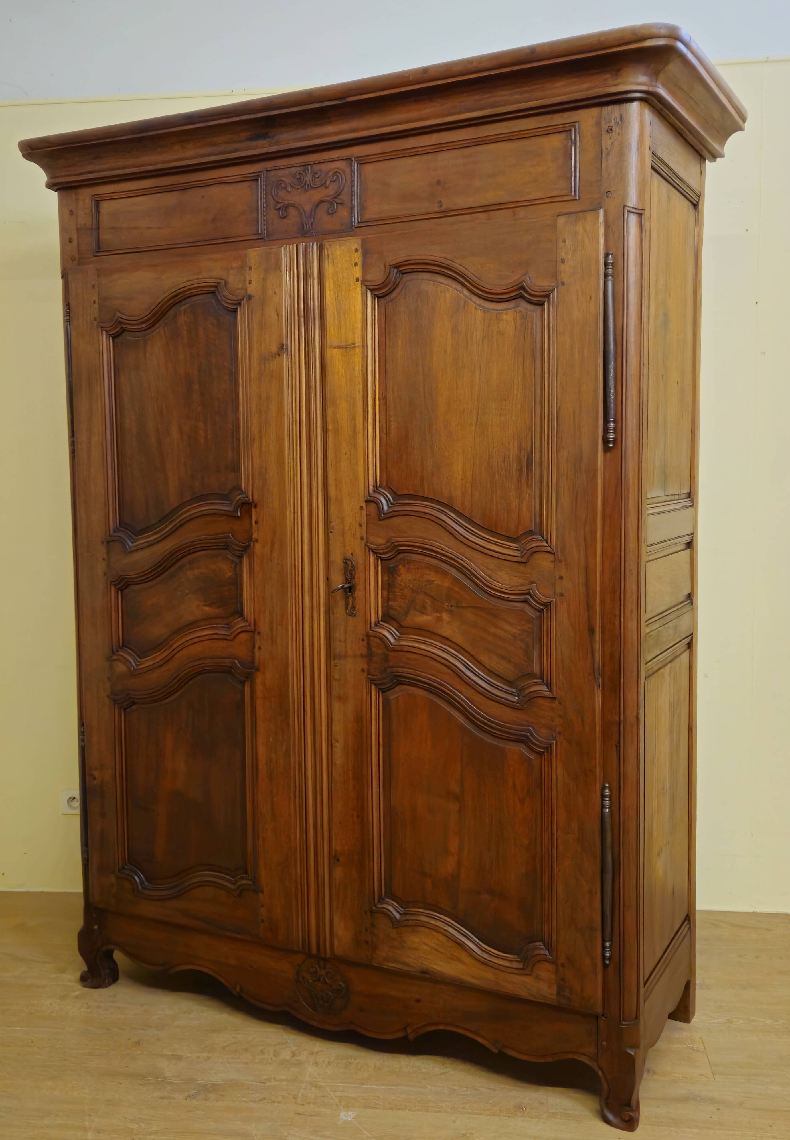 regional wardrobe from the Louis XV period, in solid walnut