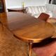 Louis XVI round table in solid wood – extendable to 210 cm – 2 extensions